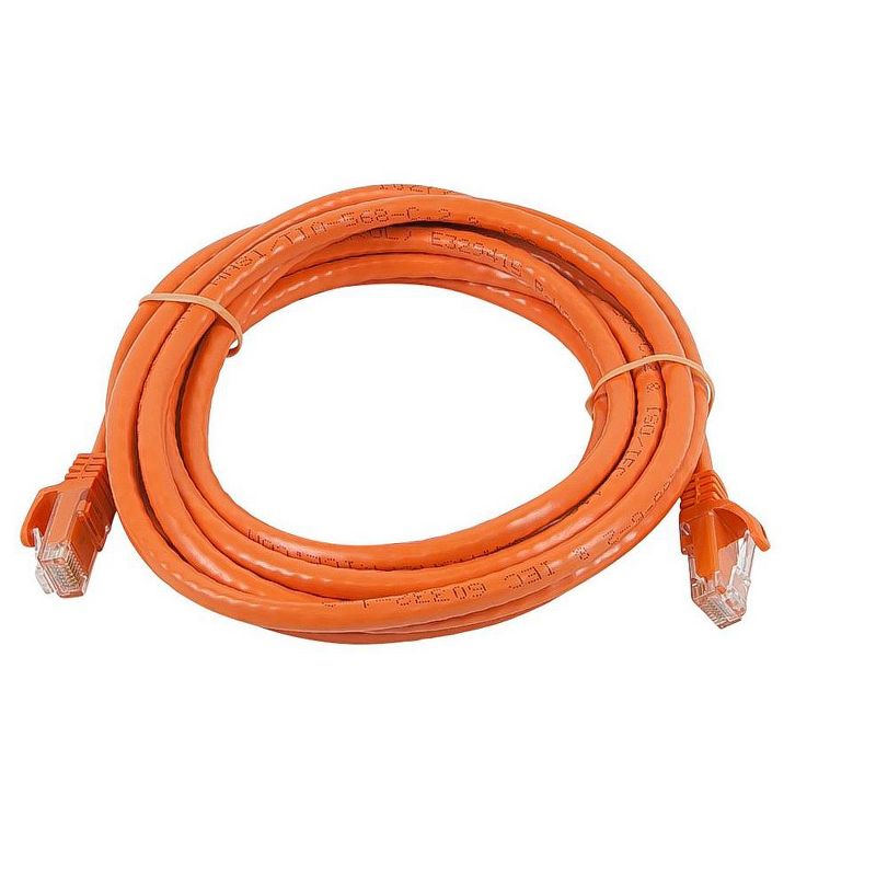 Monoprice Cat6 Ethernet Patch Cable - 14 Feet - Orange | Network Internet Cord - Snagless RJ45, Stranded, 550Mhz, UTP, Pure Bare Copper Wire, 24AWG -, 2 of 4