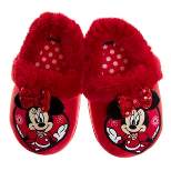 Josmo Kids Girl's Minnie Mouse Slippers - Plush Lightweight Warm Comfort Soft Aline House Slippers (sizes 5-12 toddler-little kid)