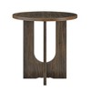 NicBex 23.6 Inch Round Coffee Table Modern Wooden End Table, Simple Nightstand for Living Room, Bedroom - 3 of 4