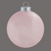 Northlight 12ct Pale Pink Clear Finish Glass Christmas Ball Ornaments - 2.75" (70mm) - 2 of 4