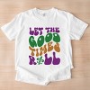 Simply Sage Market Let The Good Times Roll Mardi Gras Garment Dyed Tee - 3 of 4