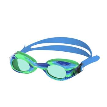 Speedo Kids' Glide Print Swim Goggles - Blue/Green Shark