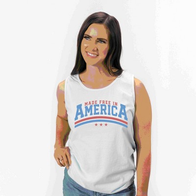 Simply Sage Market Made Free In America Garment Dyed Tank