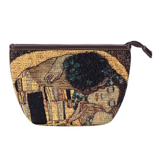 Signare USA Klimt Gold Kiss Art Make Up Cosmetic Bag - 1 of 3