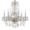 Crystorama Lighting Traditional Crystal 6 - Light Chandelier in  Polished Brass - 2 of 4