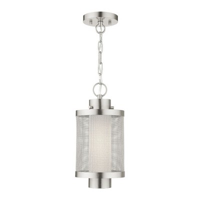 Livex Lighting Nottingham 1 - Light Pendant in  Brushed Nickel