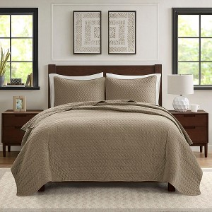 PAGED Queen Comforter Set Luxurious 3 Piece Bedding Sets, Bed in a Bag with 1 Quilt and 2 Pillowcases for Bedroom - 1 of 4