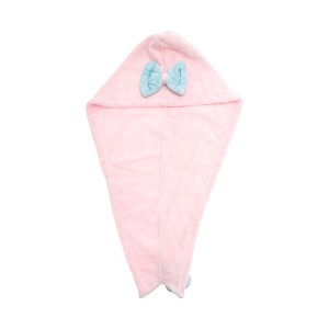 Unique Bargains Water-absorbent Double Bow Hair Towel 1 Pc - 1 of 4