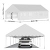 20x40ft Party Tent Heavy Duty Wedding Tent Outdoor Canopy Event Shelters Galvanized Canopy Commercial Tent with Removable Sidewall Windows - 4 of 4