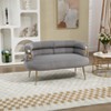NicBex Upholstered Loveseat Sofa Modern 2 Seater Sofas with Curved Backrest and Metal Legs Suitable for Small Space,Living Room,Office - 2 of 4
