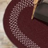 Colonial Mills Grano Braided Rug, Red 2x4, Oval Shape - 4 of 4