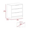 Depot E-Shop Dresser 27"H, 3 Drawers Dresser, Superior Top - 3 of 4