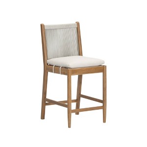 Nathan James Kayden Outdoor Bar Stool Light Gray - 1 of 4