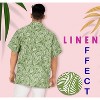HAPPY BAY Mens Short Sleeve Button Down Summer Vacation Casual Camp Hawaiian Shirt Cotton Linen Effect Beach Shirts for Men - 2 of 4