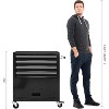 4-Drawer Rolling Tool Chest with Wheels, Heavy Duty Metal Tool Cabinet & Tool Set, Adjustable Shelf & Hooks for Garage & Workshop - 2 of 4