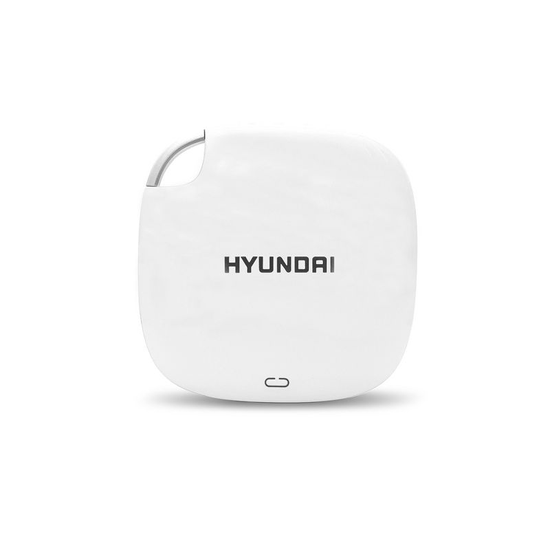 Hyundai 2TB Ultra Portable External SSD for PC/Mac/Mobile, USB-C USB 3.1 - White (HTESD2048PW), 1 of 6