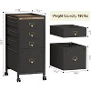 COZONY Mobile File Cabinet Collection, Rolling Storage Organizer with Fabric Drawers, Under Desk Filing Cabinet for Home Office - 2 of 4