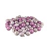 Northlight 100ct Shatterproof 3-Finish Christmas Ball Ornament Set 2.5" - Purple - 2 of 2