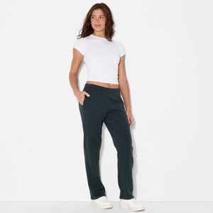 Women's Slim Fit Straight Mid-Rise Sweatpants - Wild Fable™ - 1 of 3