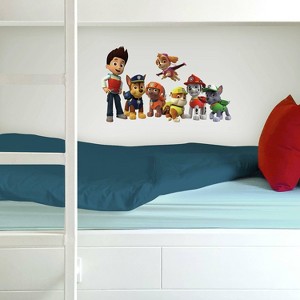 Paw Patrol Peel and Stick Kids' Wall Decal - RoomMates: Vinyl Self-Adhesive, 37 Pieces, Multicolored Figures, 18"x10" - 1 of 4