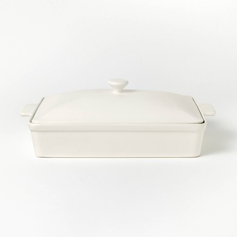 Le Creuset 4 Qt. Heritage Covered Rectangular Casserole - Magnolia