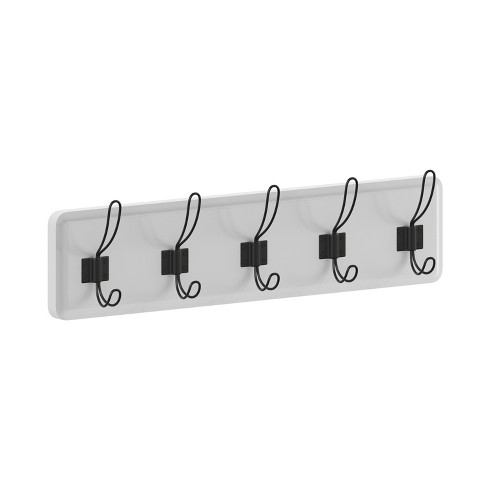 6 Pcs Coat Hook Wall Mounted Clothes Hooks Antique Hat Hook Heavy Duty  Double Coat Hook With 12 Screws for Bathroom Kitchen Bedroom EntrywayBlack