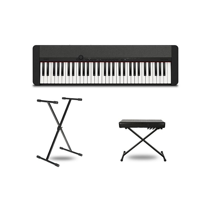 Casio Casiotone CT-S1 Keyboard With Stand and Bench Black, 1 of 7