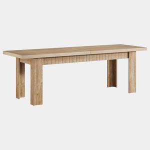 Lantine 79" Dining Table for 6-8 People, Rectangular Wooden Kitchen Dinner Table for Dining Room, Living Room - 1 of 4