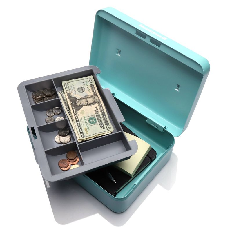 Honeywell Mobile Cash Box 816112TL Teal Blue, 2 of 7