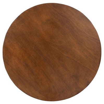 Alecto Brown Solid Wood Round Coffee Table