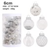 Christmas Ball Ornaments 25-Pack, Shatterproof Sphere Set for Holiday Tree Decor and Table Centerpieces - 2 of 4