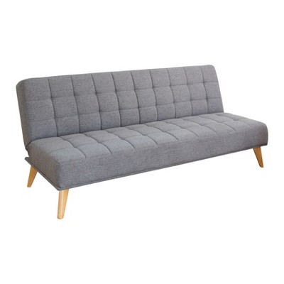 Carlie Century Tufted Fabric Convertible Sofa Futon - Abbyson Living : Target