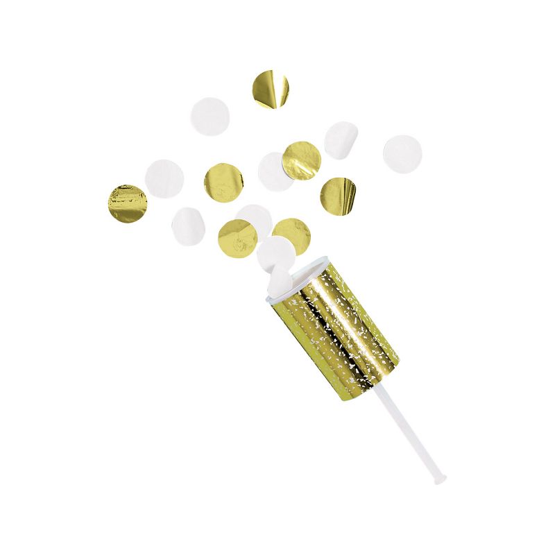 4ct Confetti Party Poppers Gold - Spritz&#8482;, 1 of 6