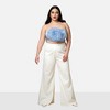 Rebdolls Women's Garden Rose Bell Bottom Pants W. Pockets - 2 of 3