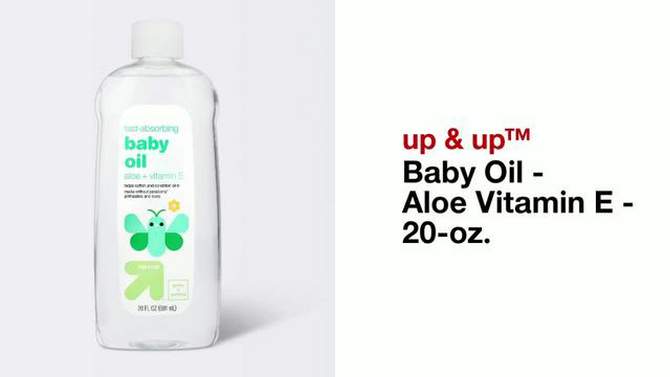 Baby Oil - Aloe Vitamin E - 20oz - up &#38; up&#8482;, 2 of 5, play video