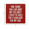Slickblue Funny Memory Sign – 7x7 Wood Decor Funny Father Memory Quote – Great Gift for Dads or Sons, Color Options - 3 of 3