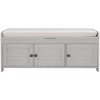 NicBex Shoe Rack Bench Shoe Storage Organizer Shutter-shaped Doors Removable Cushion Hidden Storage Space for Entryway Bedroom - 3 of 4