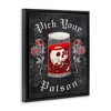 Stupell Industries Pick Your Poison Skull Floating Frame Canvas Art - 2 of 4