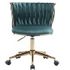 Office Desk Chair, Upholstered Home Office Desk Chairs with Adjustable Swivel Wheels - 2 of 4