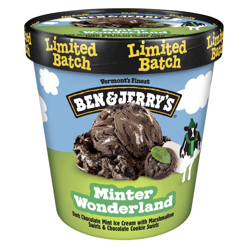 Ben &#38; Jerry&#39;s Minter Wonderland Dark Chocolate Mint Ice Cream - 16oz, 3 of 12
