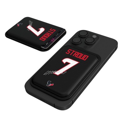 Keyscaper NFL Houston Texans Players Game Tactic Black Magnetic Credit Card Wallet