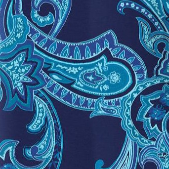 navy paisley