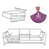 Unique Bargains Polyester Elastic Bottom Non-Slip Sofa Couch Cushion Cover 20"x20" - 2 of 4