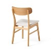 NicBex Mid Century Rustic Upholstered Dining Chairs Set of 2 with Curved Back,Farmhouse Accent Chairs for Dining Room,Kitchen,Office - 4 of 4