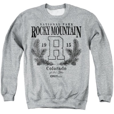 Men's Rocky Mountain National Park Pine Wreath Crewneck Sweatshirt