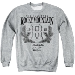 Men's Rocky Mountain National Park Pine Wreath Crewneck Sweatshirt - 1 of 4