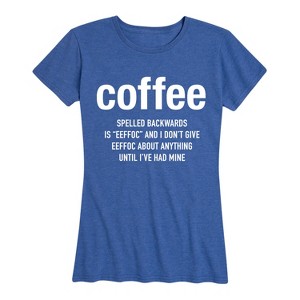 Women's - Instant Message - Coffee Eeffoc Short Sleeve Graphic T-Shirt - 1 of 4