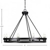 Toltec Lighting Belmont 10 - Light Chandelier in  Matte Black - 2 of 2