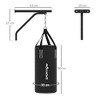 VisioGear Punching Bags Unfilled Punching Bag for Adults, Heavy Bag Wall Mount Set with Bracket, Boxing Gloves, Black, 11.80"*11.80"*35.40" - image 2 of 4