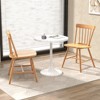 Tangkula Dining Chairs Set of 4 Farmhouse Kitchen Chair w/ Rubber Wood Frame Wide Seat - 3 of 4